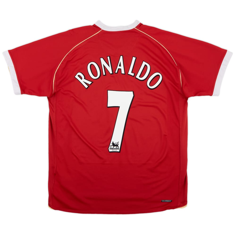 2006-07 Manchester United Home Shirt Ronaldo #7 - 8/10 - (XL)