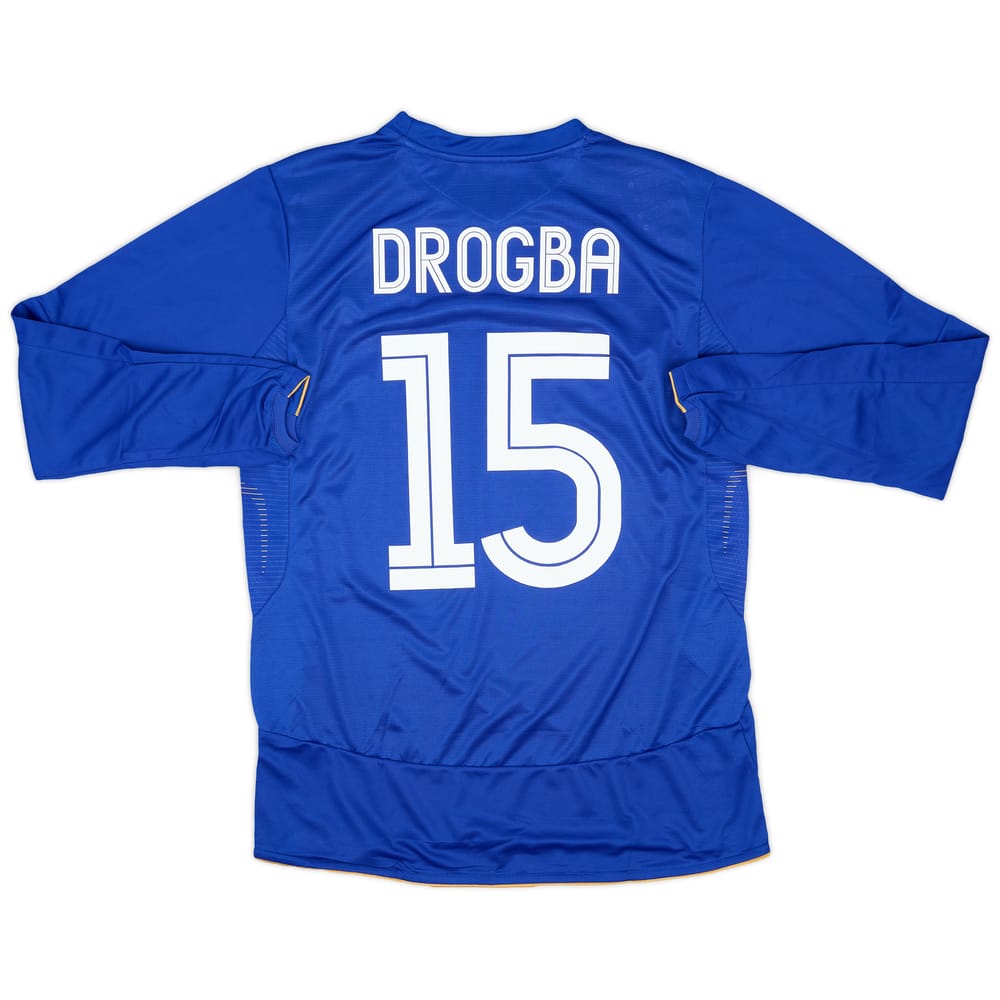 2005-06 Chelsea Centenary Home L/S Shirt Drogba #15 (M)