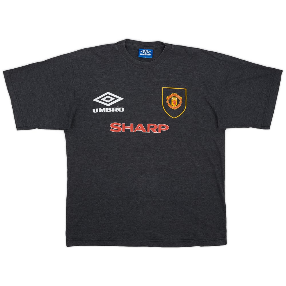 1995-96 Manchester United Umbro Cotton Tee - 7/10 - (XL)