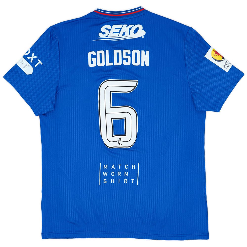 2023-24 Rangers Match Issue Scottish Cup Home Shirt Goldon #6