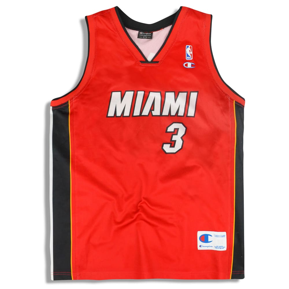2003-08 Miami Heat Wade #3 Champion Jersey (Alternate) Y