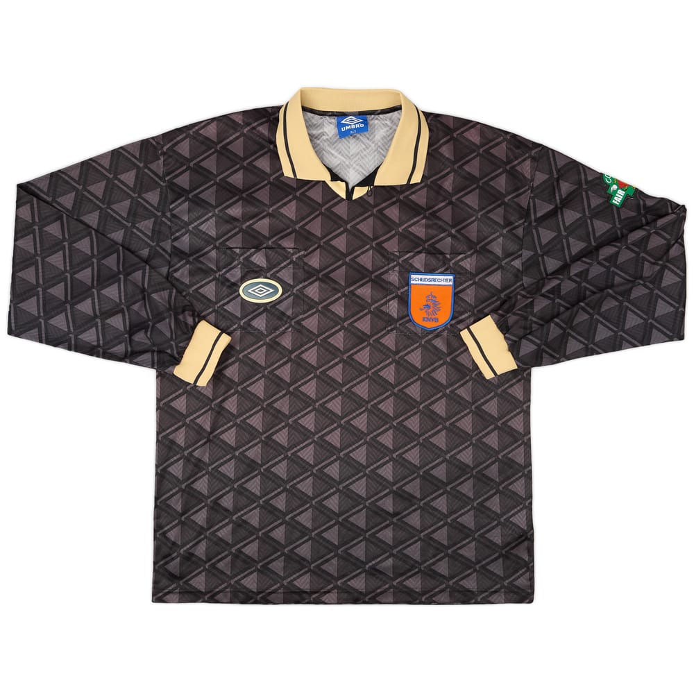 1990s Umbro Dutch FA Referee L/S Shirt - 6/10 - (XL)