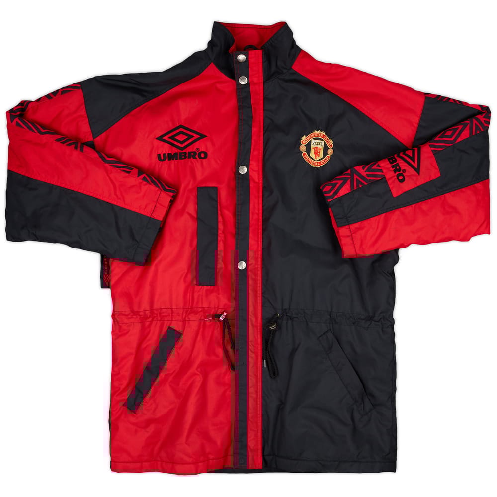 1992-93 Manchester United Umbro Padded Bench Coat - 9/10 - (M)