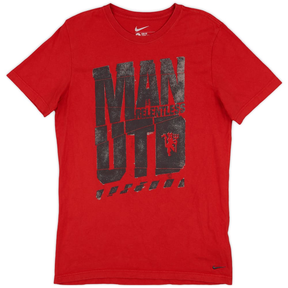 2012-13 Manchester United Nike Graphic Tee - 8/10 - (L)