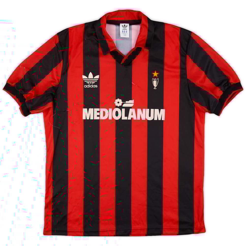 1990-91 AC Milan Home Shirt - 7/10 - (XL)