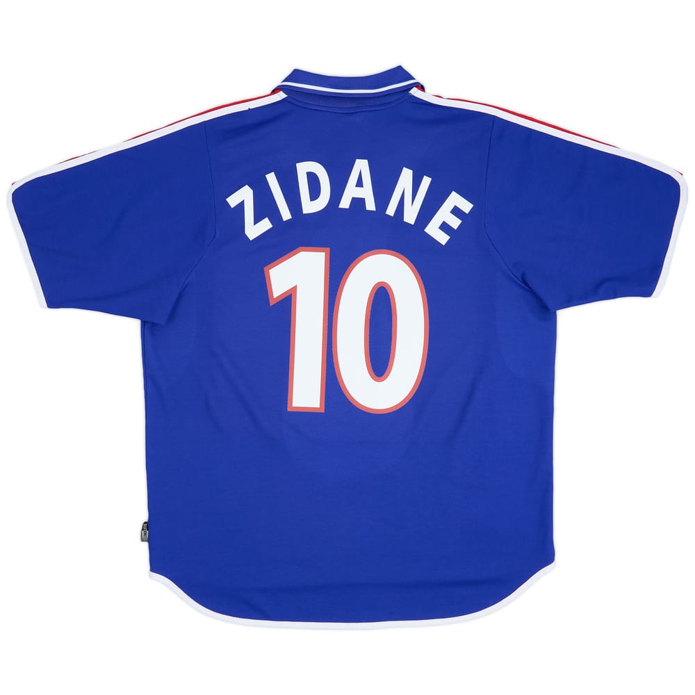 2000-02 France Home Shirt Zidane #10 - 9/10 - (XL)