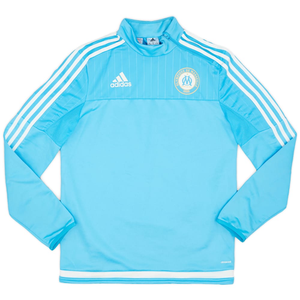 2015-16 Olympique Marseille adidas 1/4 Zip Drill Top - 7/10 - (XL.Boys)