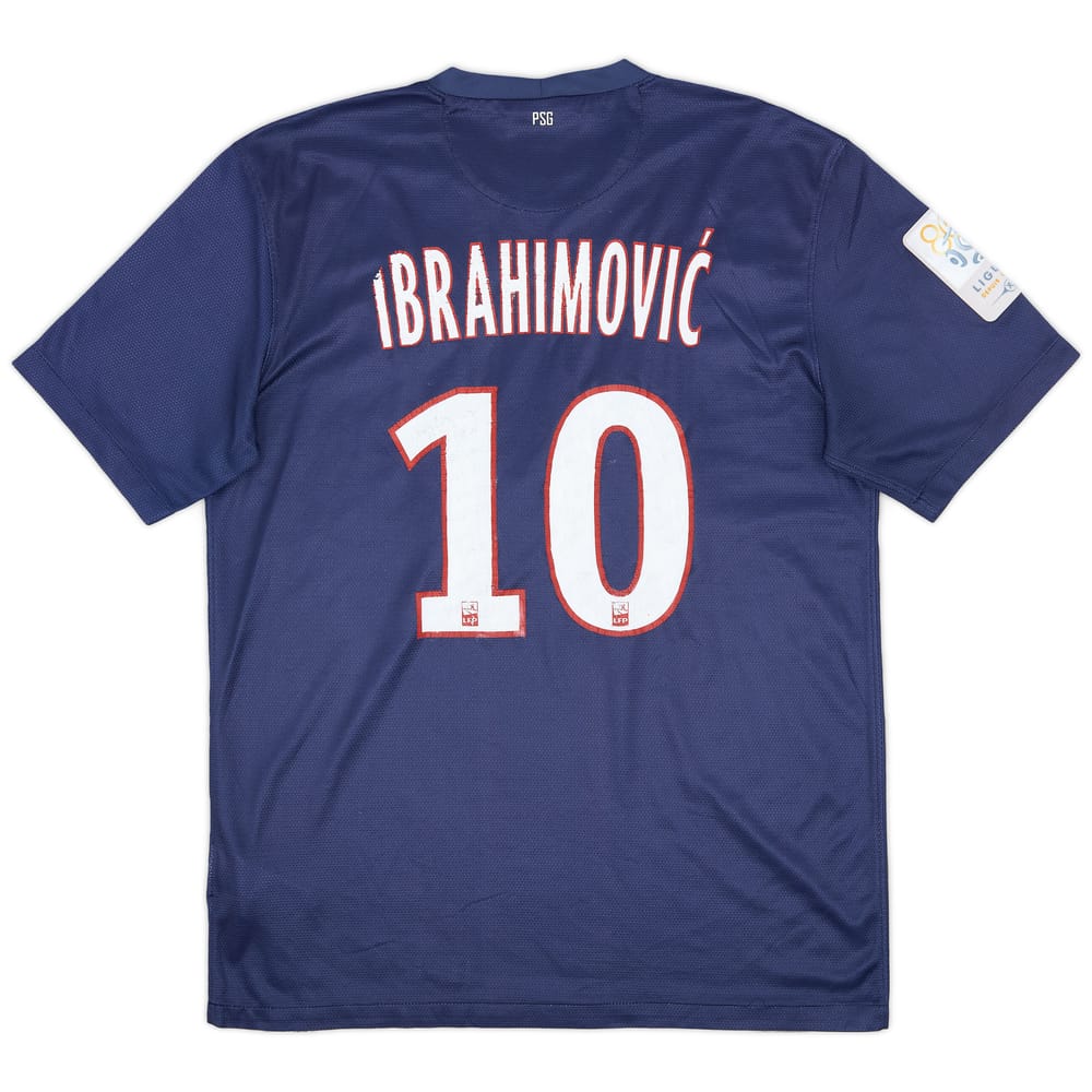 2012-13 Paris Saint-Germain Home Shirt Ibrahimovic #10 - 4/10 - (M)
