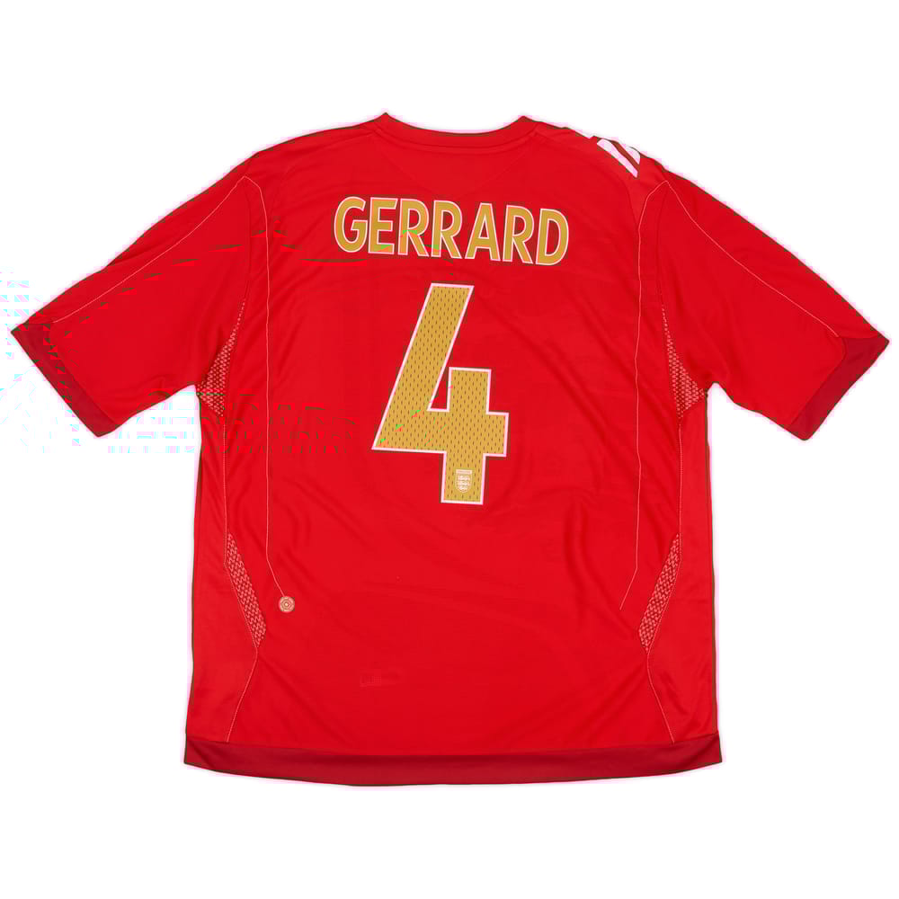 2006-08 England Away Shirt Gerrard #4 - 9/10 - (XXL)