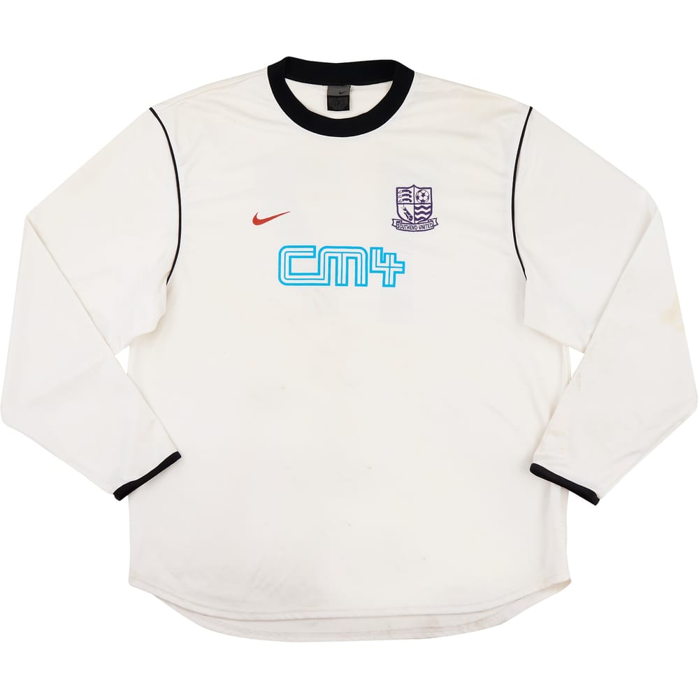 2003-04 Southend United Match Issue Away L/S Shirt #17