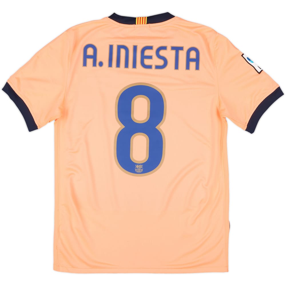 2009-10 Barcelona Away Shirt A.Iniesta #8 - 9/10 - (S)