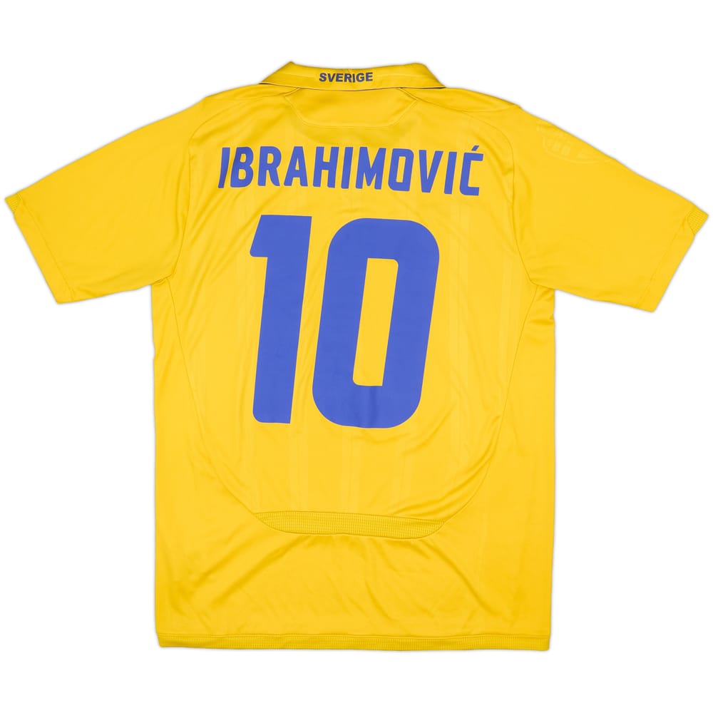 2009-10 Sweden Home Shirt Ibrahimovic #10 - 7/10 - (S)