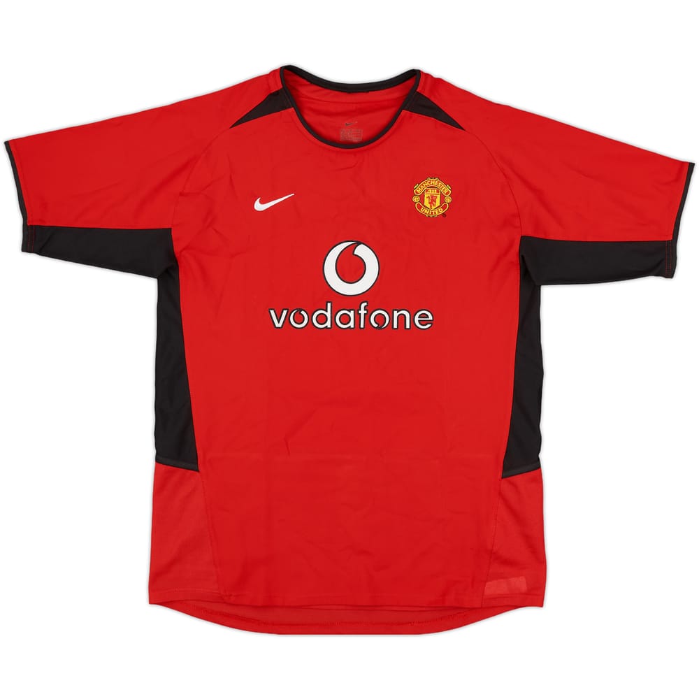 2002-04 Manchester United Home Shirt - 10/10 - (XL.Boys)