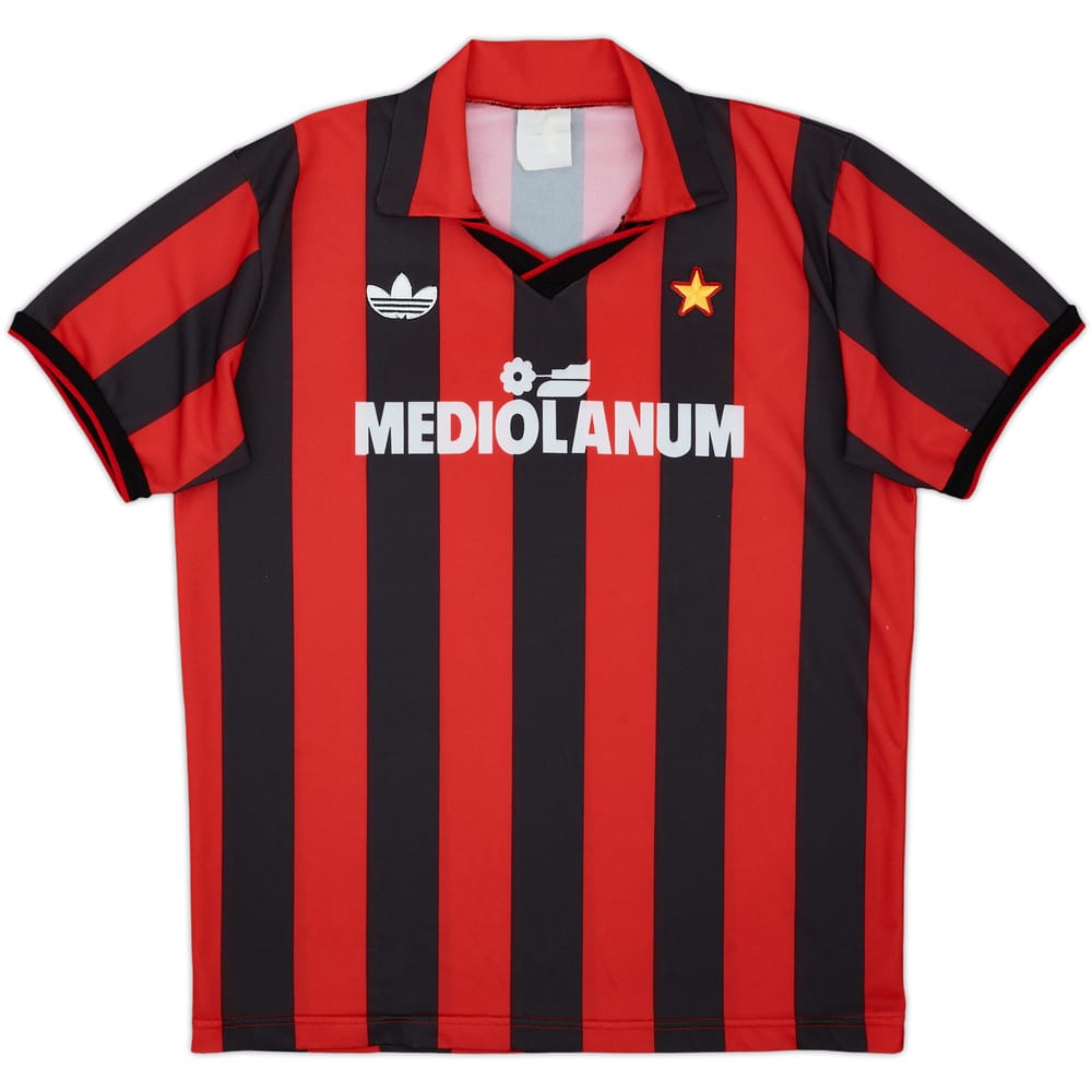 1990-91 AC Milan Home Shirt - 9/10 - (M)