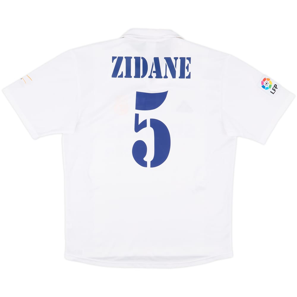 2002-03 Real Madrid Centenary Home Shirt Zidane #5 - 9/10 - (M)
