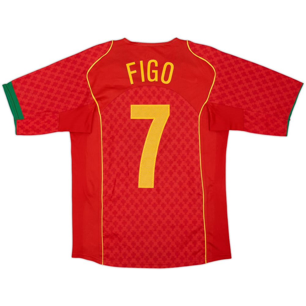 2004-06 Portugal Home Shirt Figo #7 - 7/10 - (S)