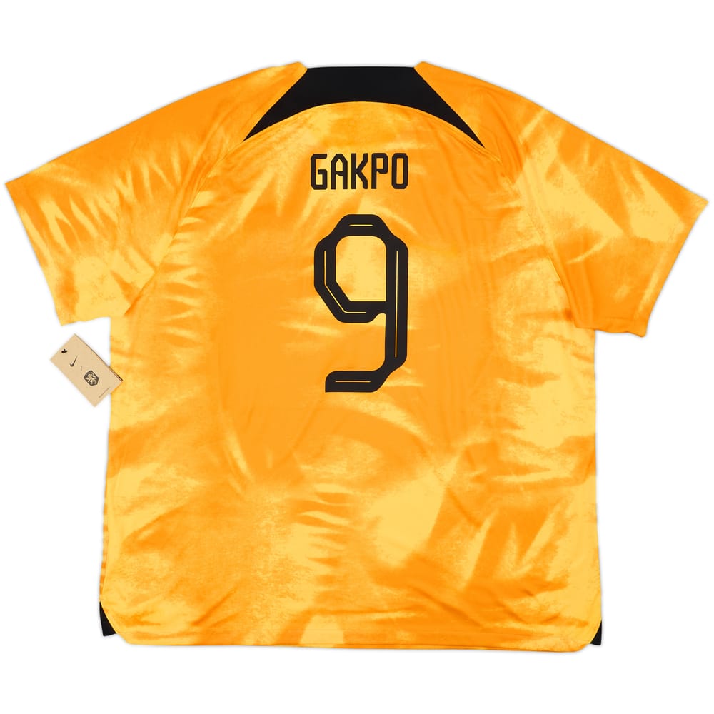 2022-23 Netherlands Home Shirt Gakpo #9 (3XL)