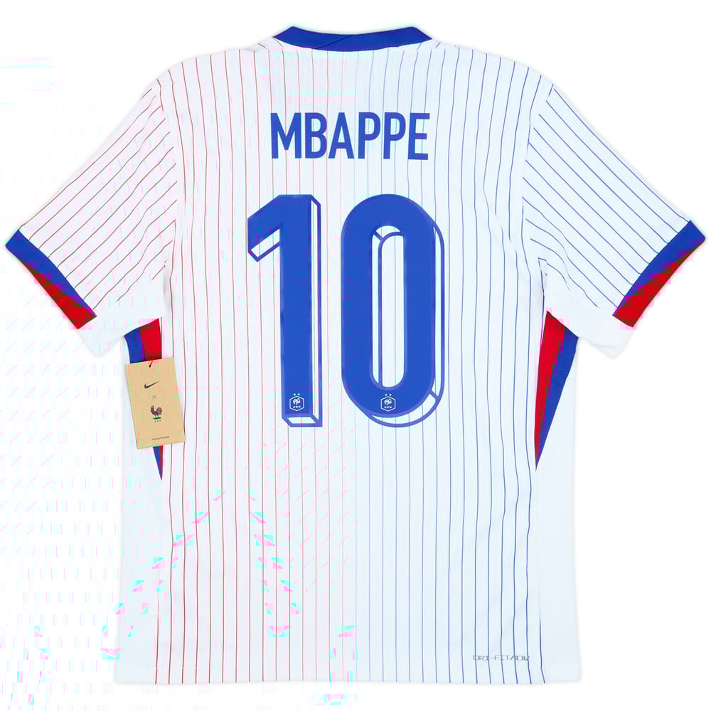2024-25 France Authentic Away Shirt Mbappe #10 (M)