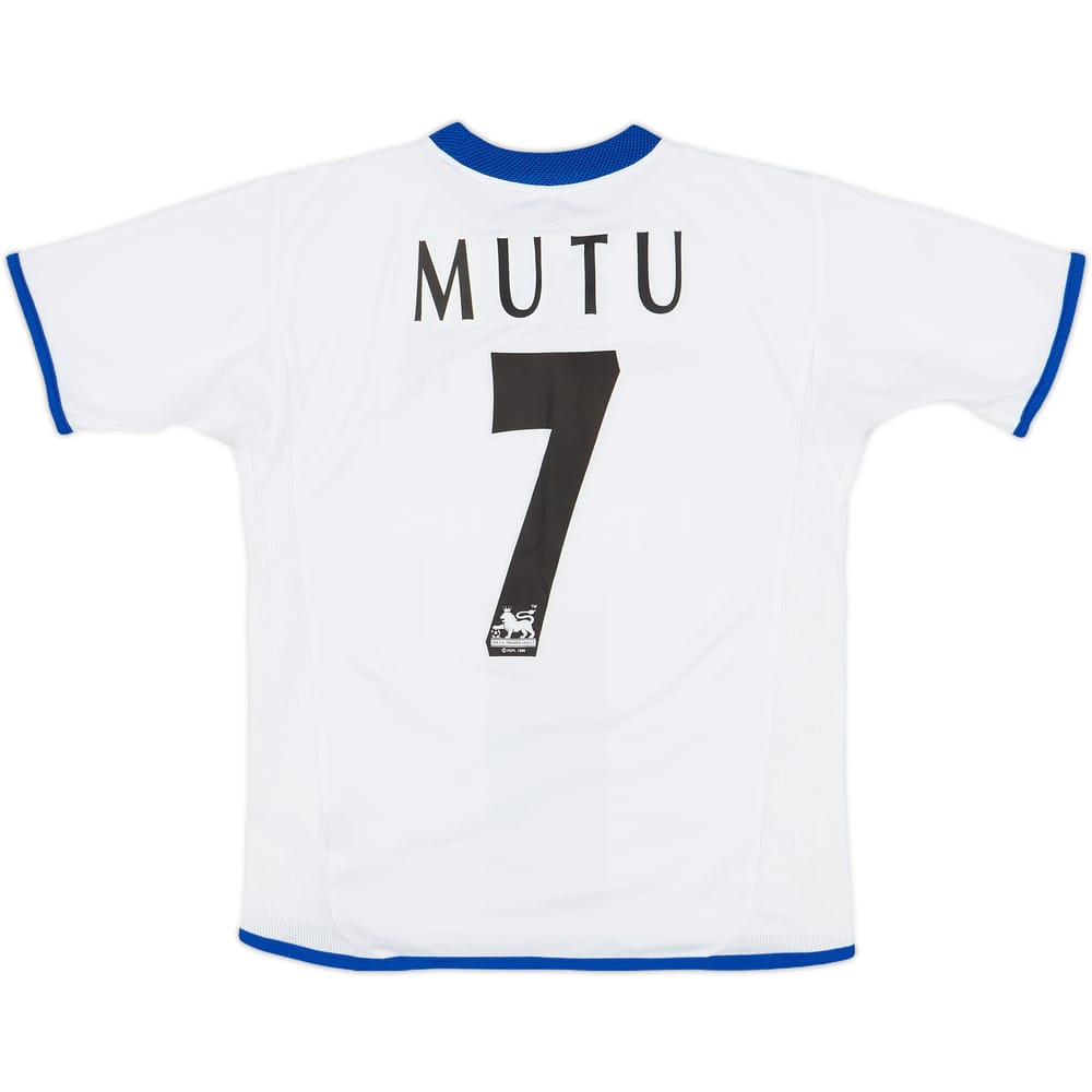 2003-05 Chelsea Away Shirt Mutu #7 - 8/10 - (M.Boys)