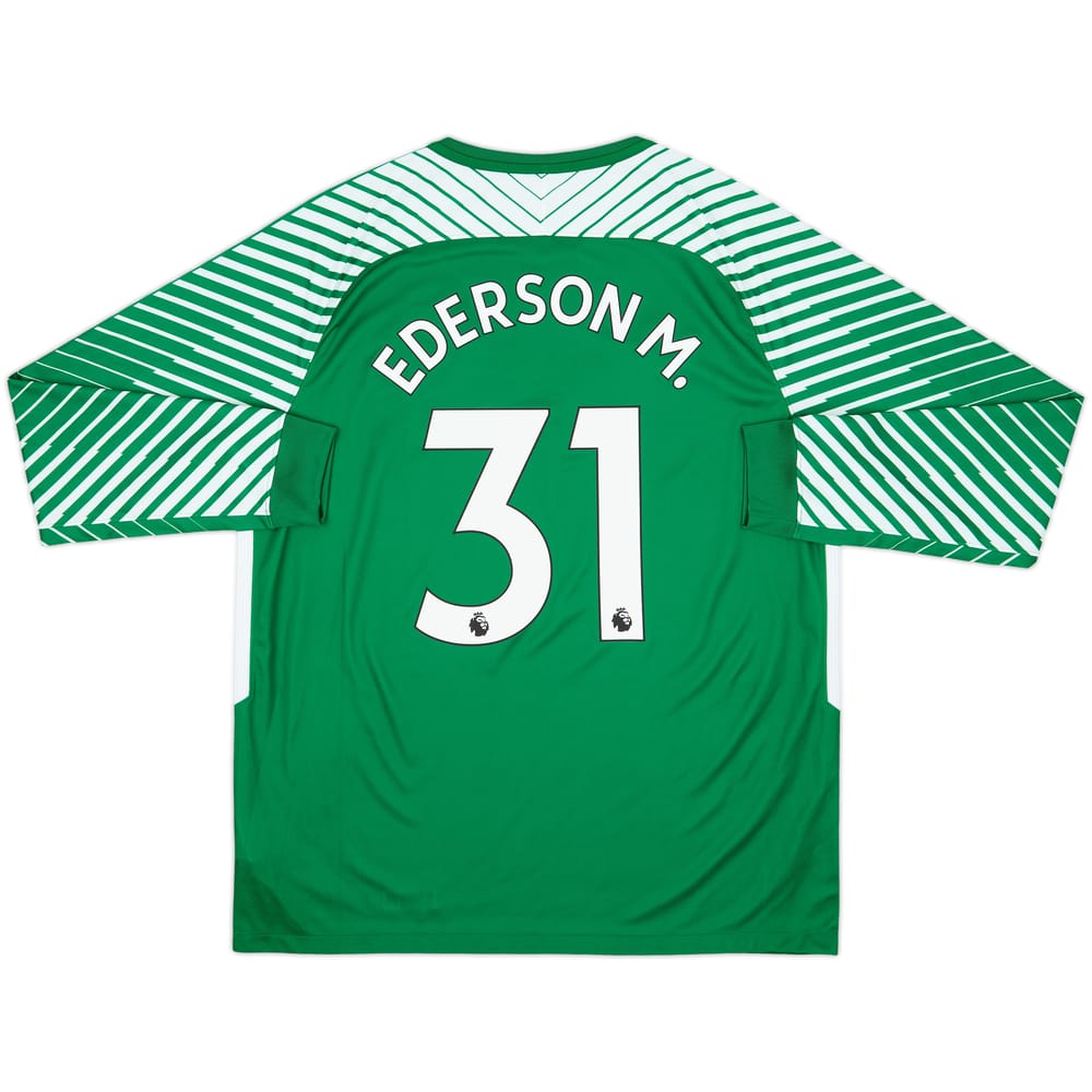 2017-18 Manchester City GK Shirt Ederson M. #31 - 10/10 - (XL)