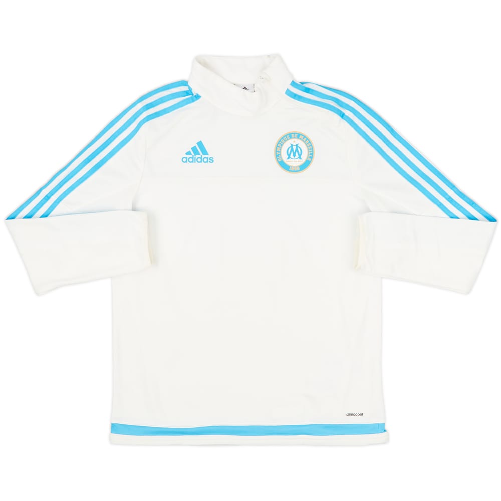 2015-16 Olympique Marseille adidas 1/4 Zip Drill Top - 8/10 - (L.Boys)
