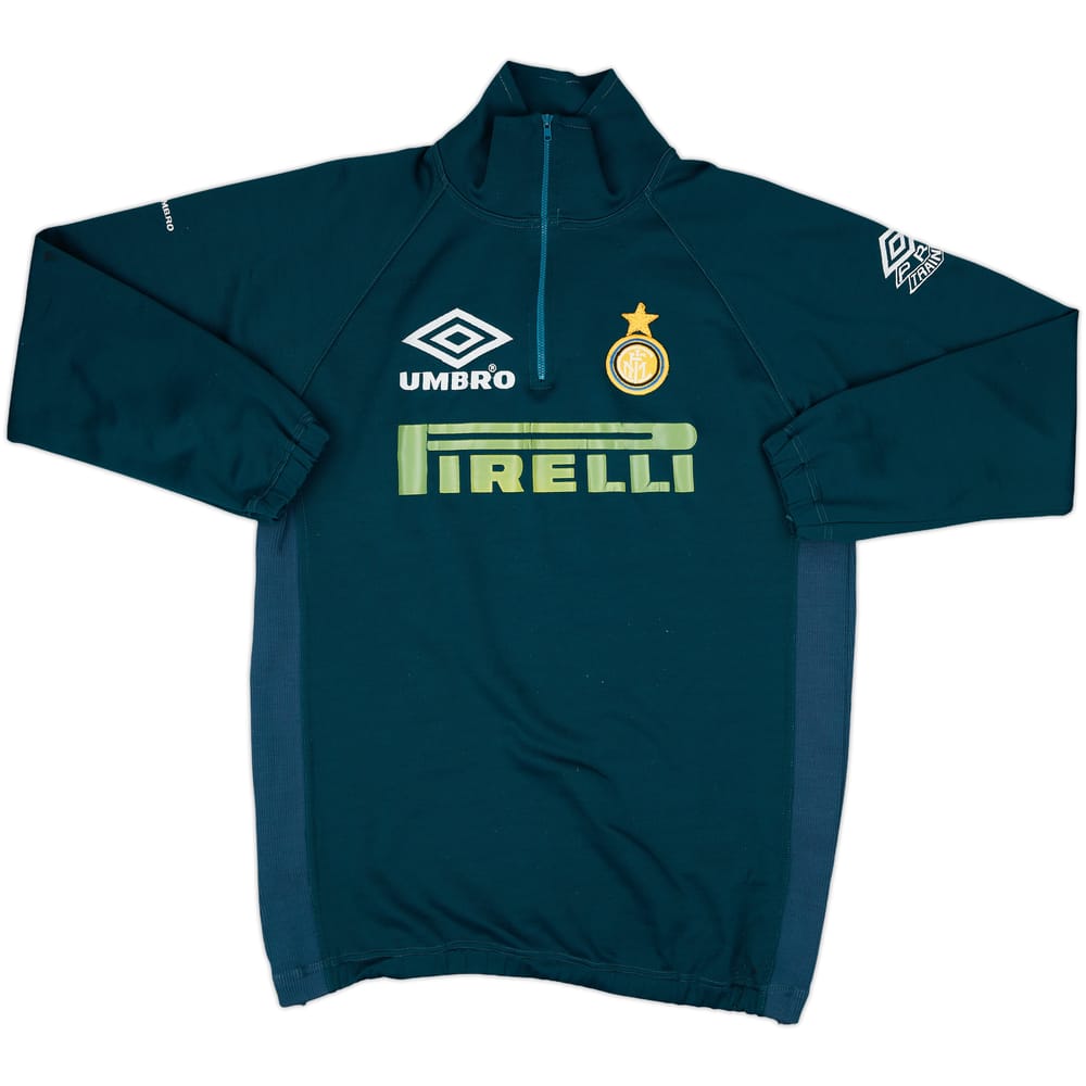 1997-98 Inter Milan Umbro 1/4 Zip Track Jacket - 6/10 - (XL)