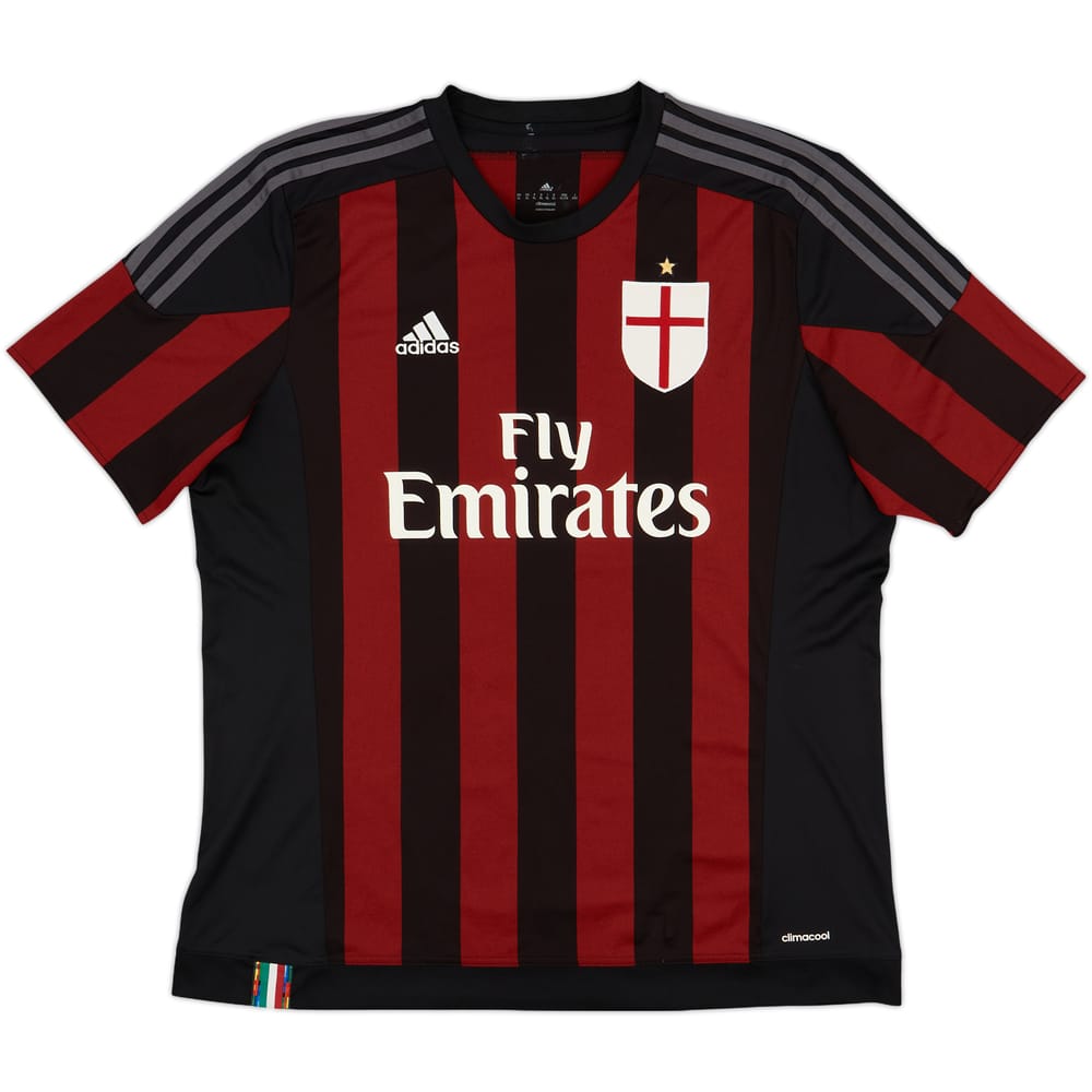 2015-16 AC Milan Home Shirt - 9/10 - (XL)