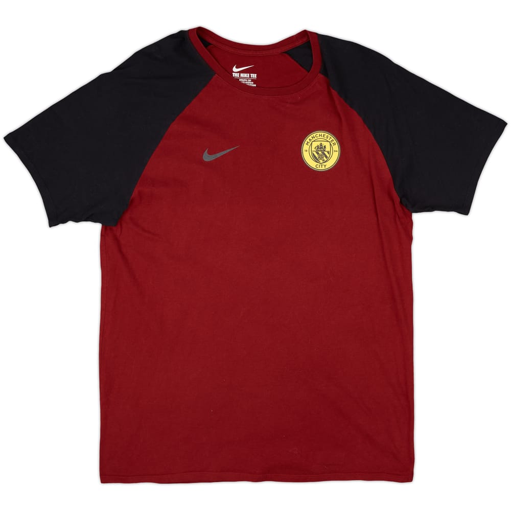 2016-17 Manchester City Nike Cotton Tee - 10/10 - (L)