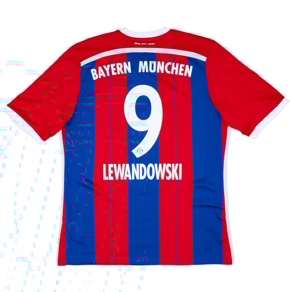 2014-15 Bayern Munich Home Shirt Lewandowski #9 - 8/10 - (S)