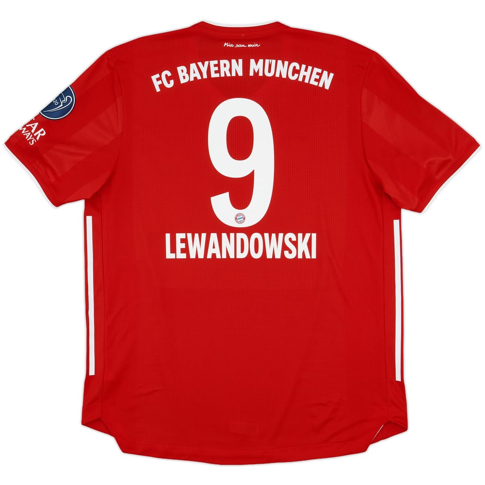 2020-21 Bayern Munich Authentic Home Shirt Lewandowski #9 - 10/10 - (XL)