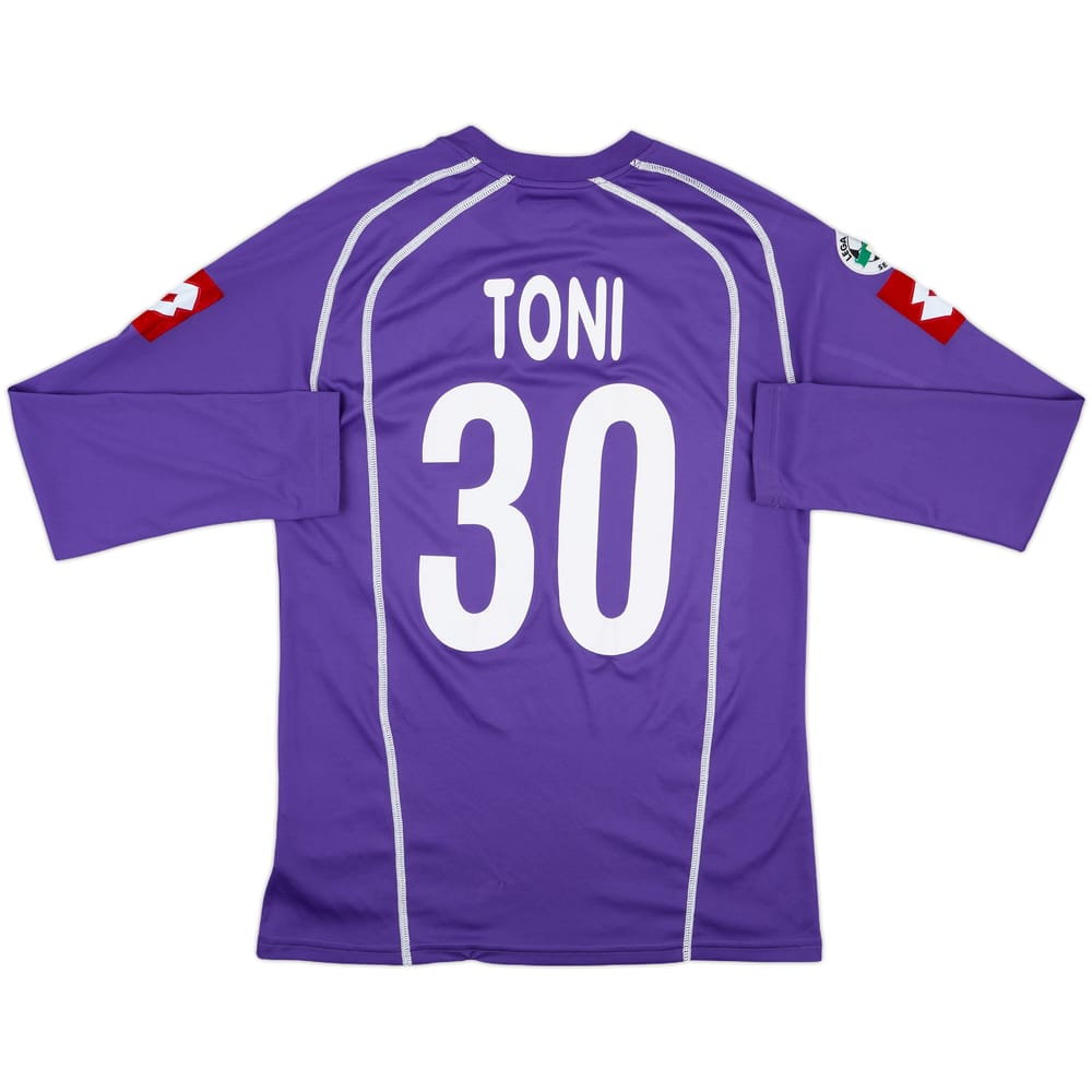 2005-07 Fiorentina Match Issue Home L/S Shirt Toni #30