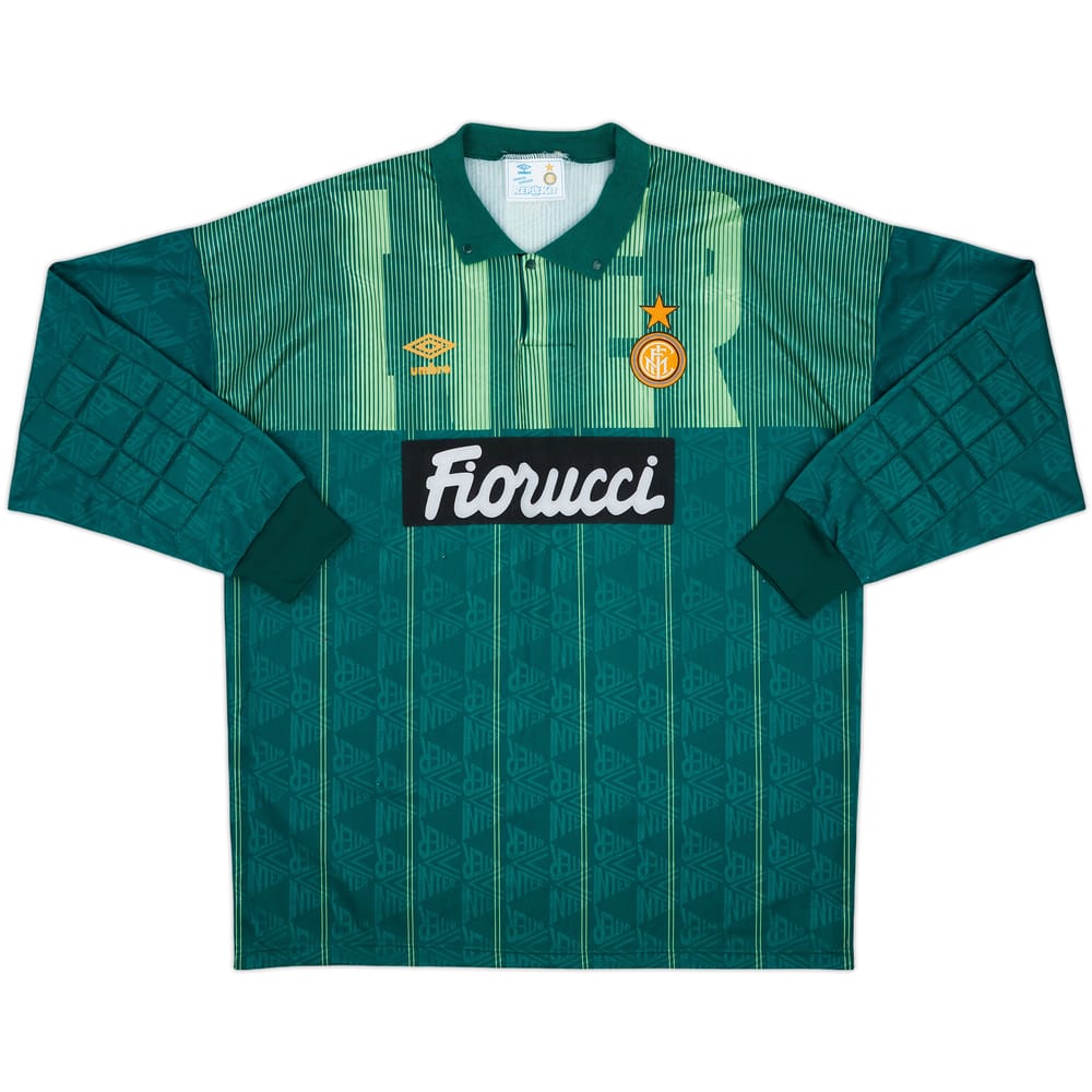 1991-92 Inter Milan GK Shirt - 8/10 - (XXL)