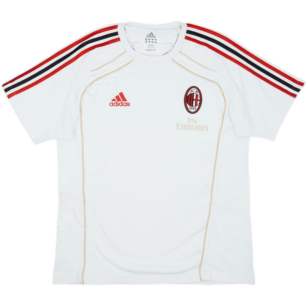 2010-11 AC Milan adidas Cotton Shirt - 8/10 - (M/L)