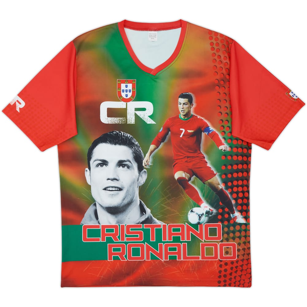 2016 Cristiano Ronaldo Graphic Fan Shirt - 10/10 - (XXL)