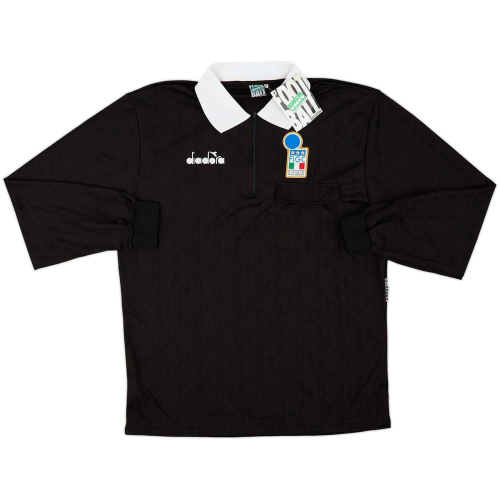 1990s Italy FIGC Diadora Referee L/S Shirt (XL)