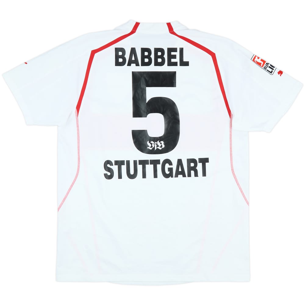 2004-05 Stuttgart Match Issue Home Shirt Babbel #5