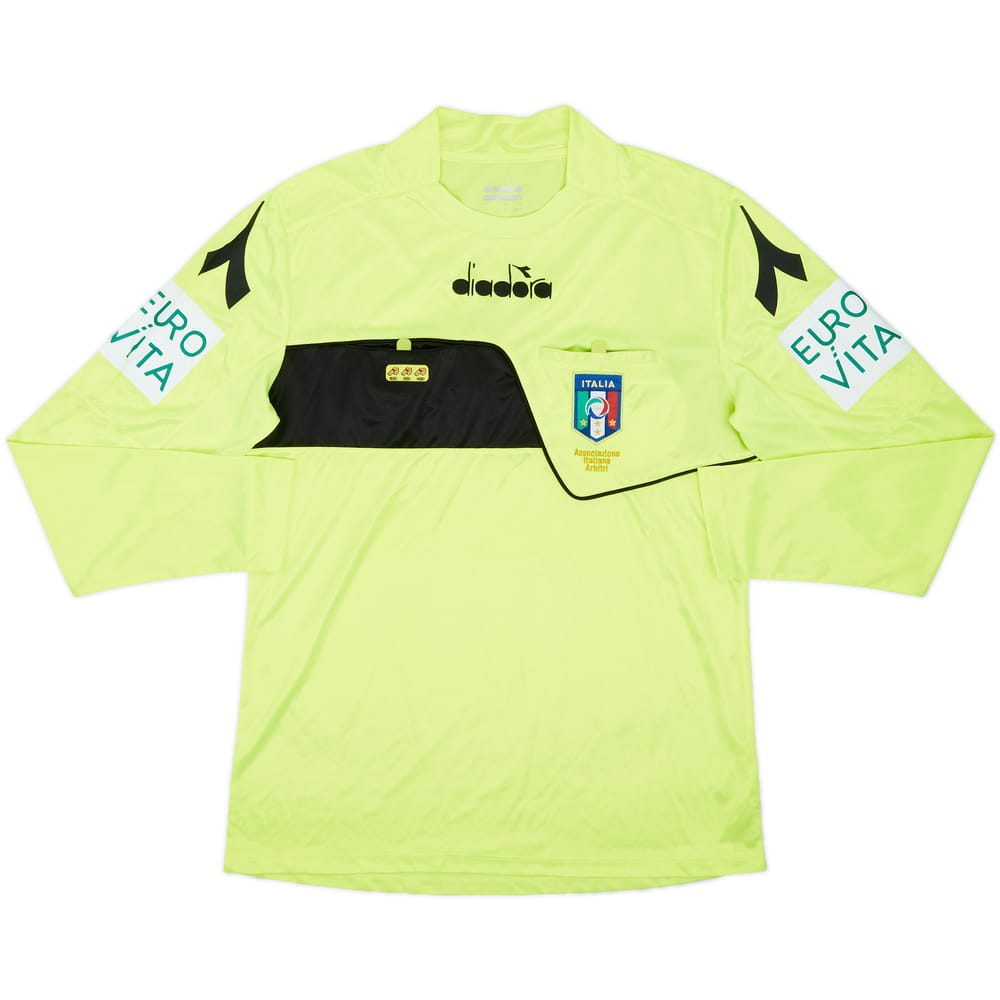 2018-19 Italy Diadora Referee L/S Shirt - 9/10 - (M)