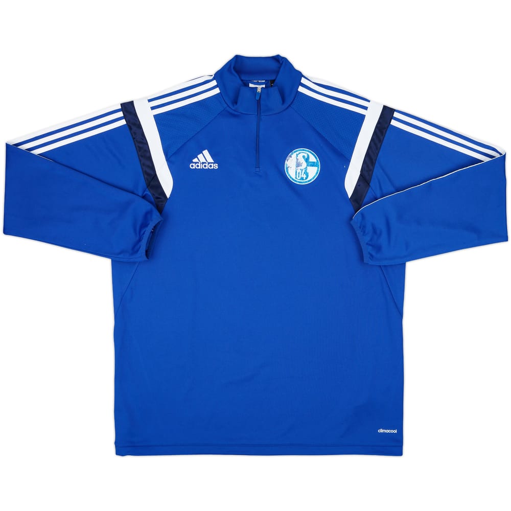 2014-15 Schalke adidas 1/4 Zip Training Top - 5/10 - (XL)