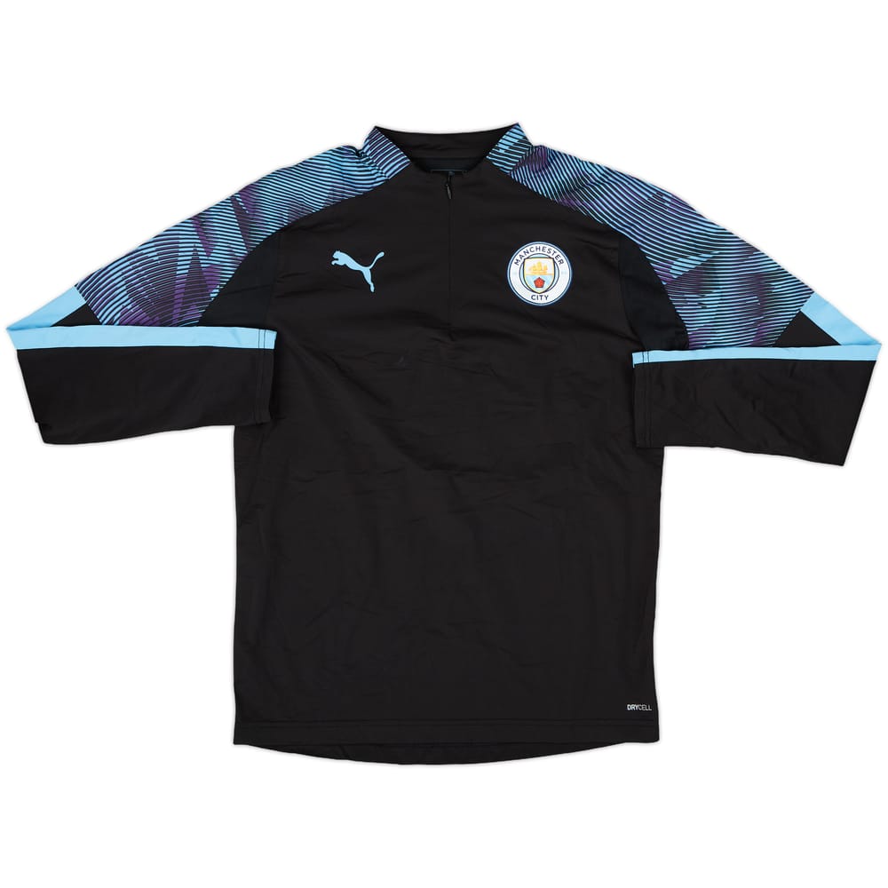 2018-19 Manchester City Puma 1/4 Zip Drill Top - 8/10 - (L.Boys)