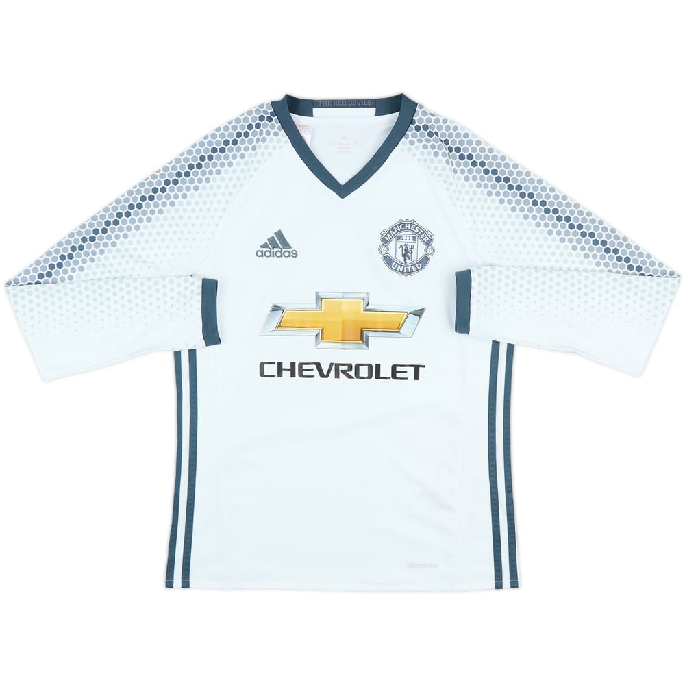 2016-17 Manchester United Third L/S Shirt - 7/10 - (L.Boys)