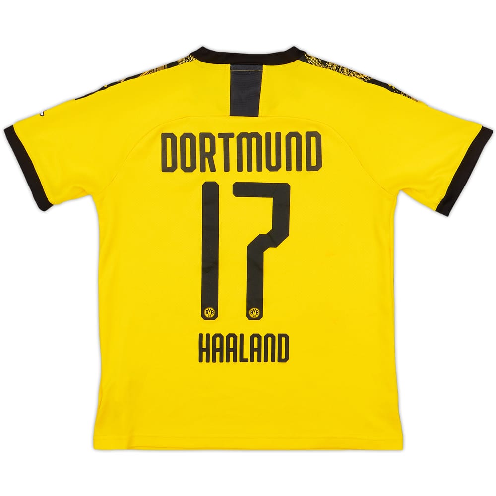 2019-20 Borussia Dortmund Home Shirt Haaland #17 - 8/10 - (M.Boys)