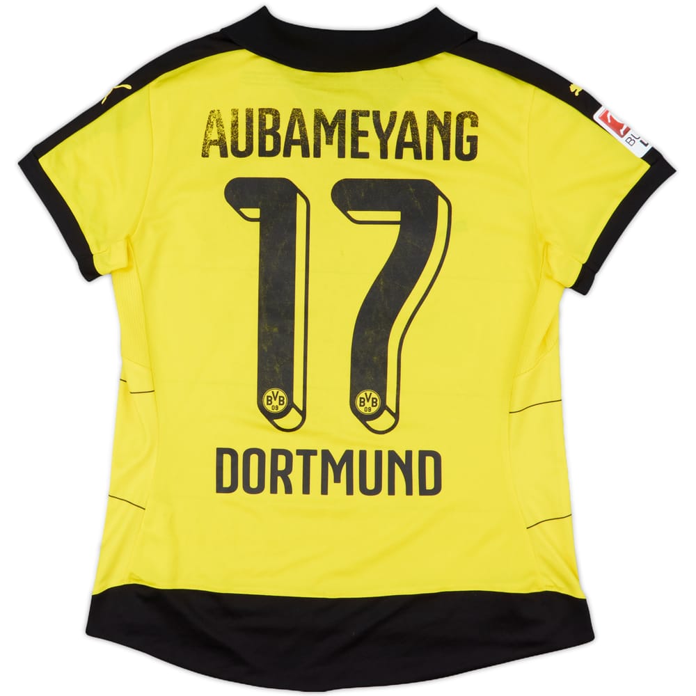 2015-16 Borussia Dortmund Home Shirt Aubameyang #17 - 5/10 - (Women's M)