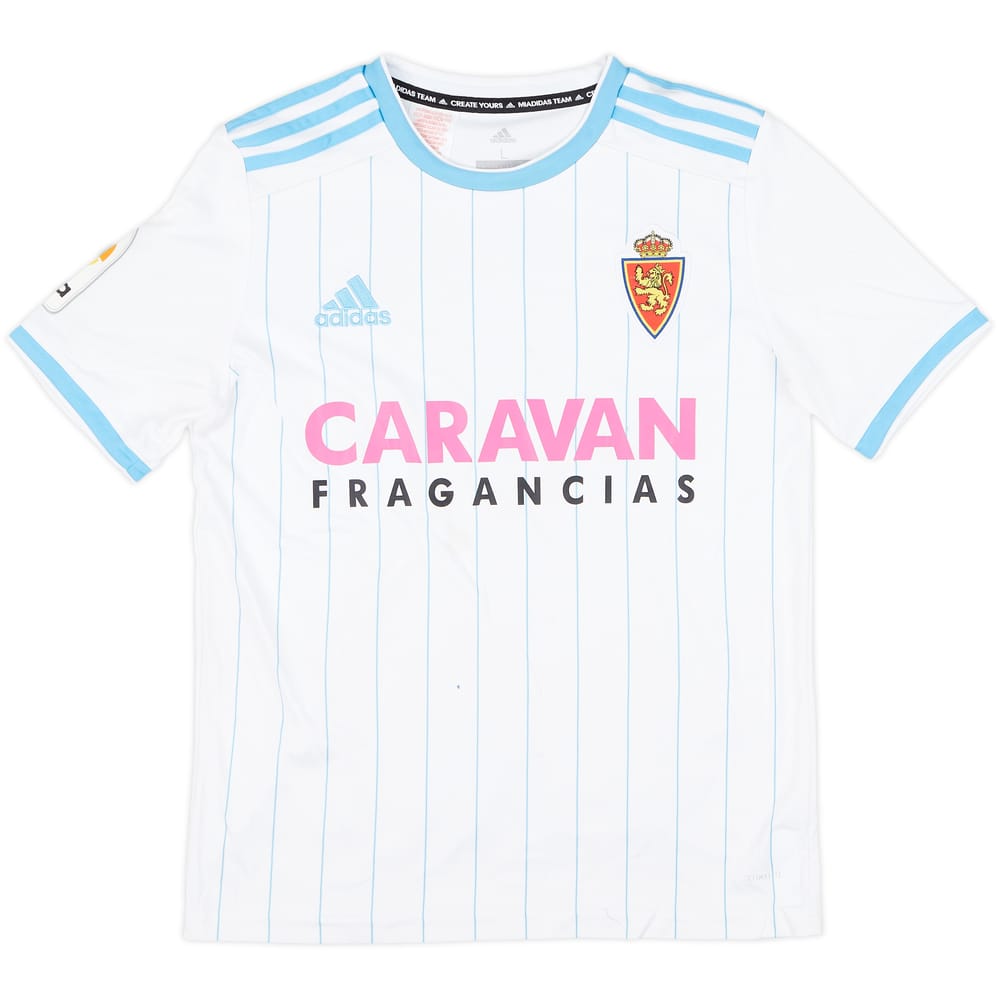 2018-19 Real Zaragoza Home Shirt - 5/10 - (L.Boys)