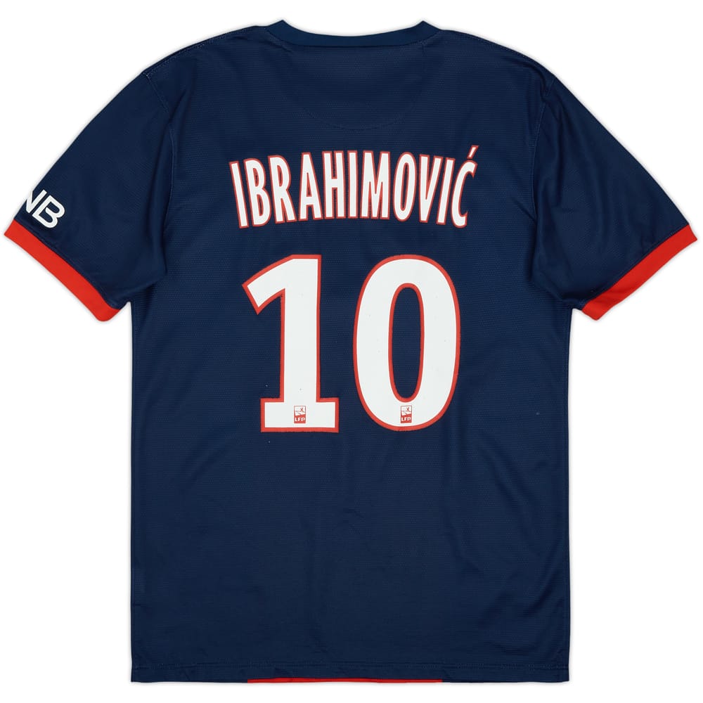 2013-14 Paris Saint-Germain Home Shirt Ibrahimovic #10 - 5/10 - (S)