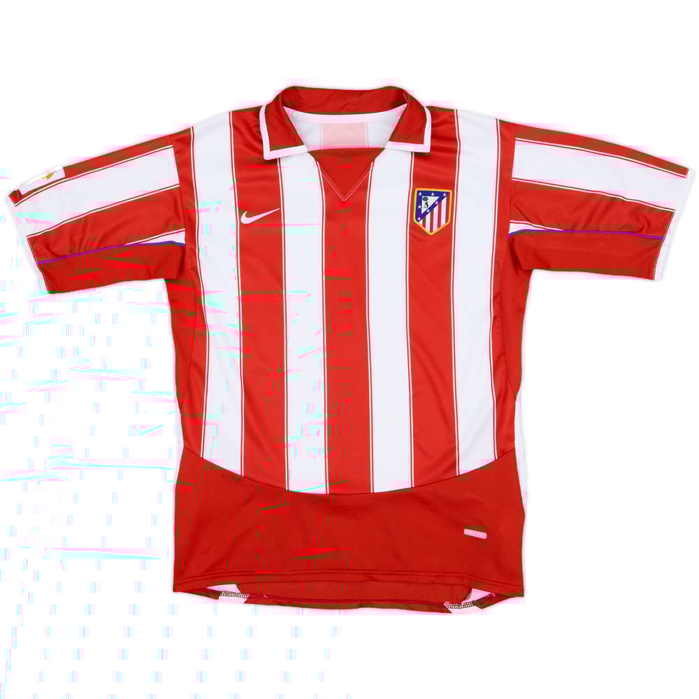 2003-04 Atletico Madrid Home Shirt - 8/10 - (M)