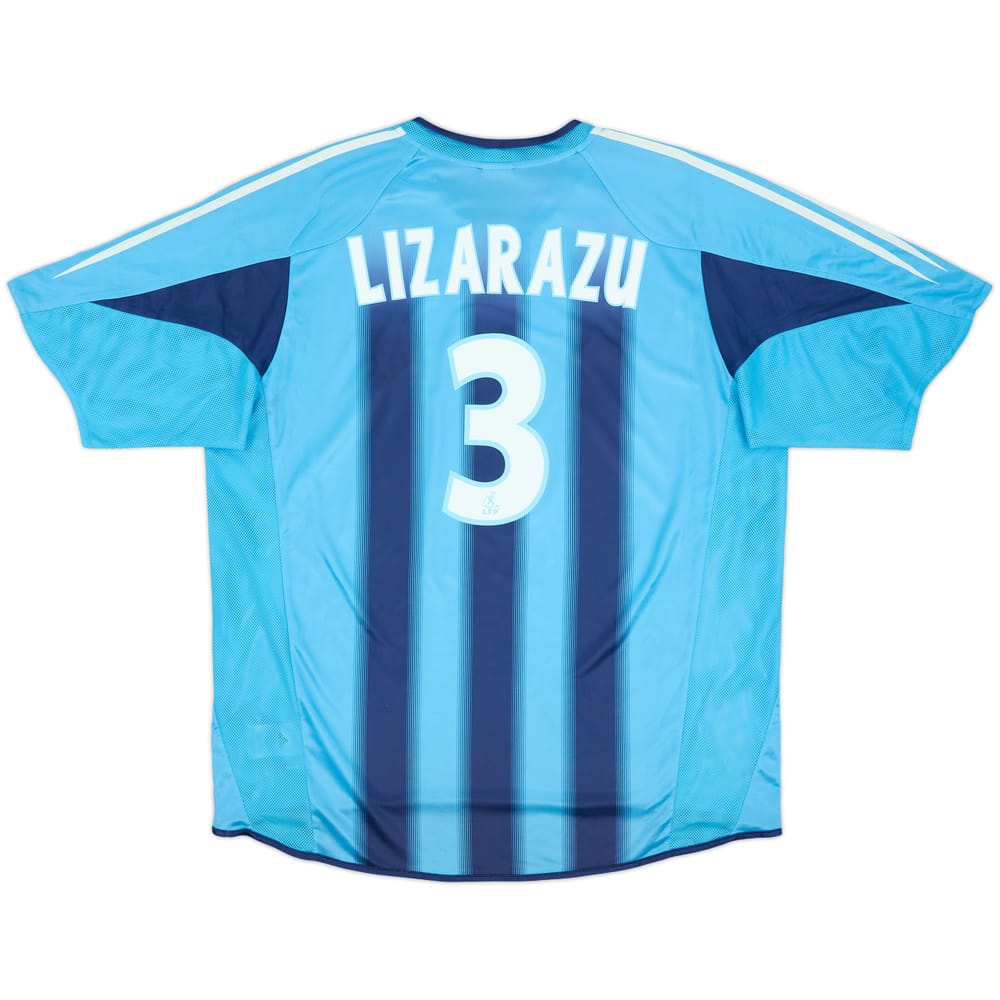 2004-05 Olympique Marseille Away Shirt Lizarazu #3 - 8/10 - (XL)