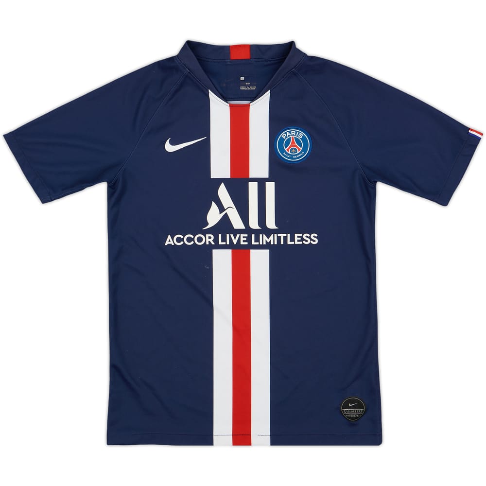 2019-20 Paris Saint-Germain Home Shirt - 7/10 - (L.Boys)