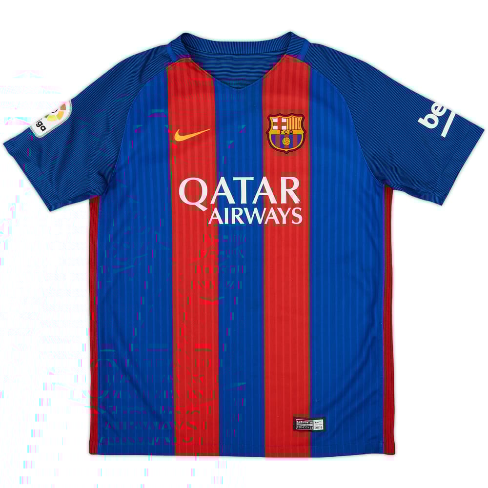 2016-17 Barcelona Home Shirt - 8/10 - (L.Boys)