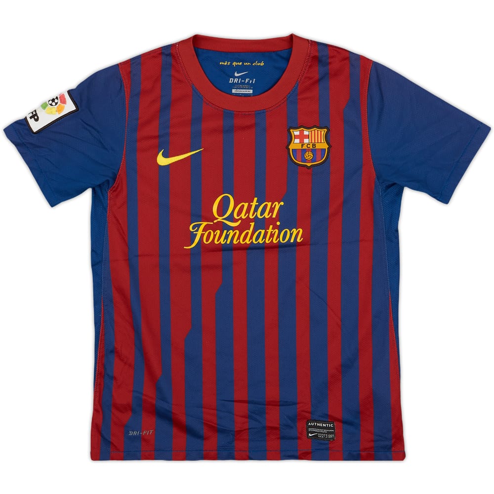 2011-12 Barcelona Home Shirt - 6/10 - (M.Boys)