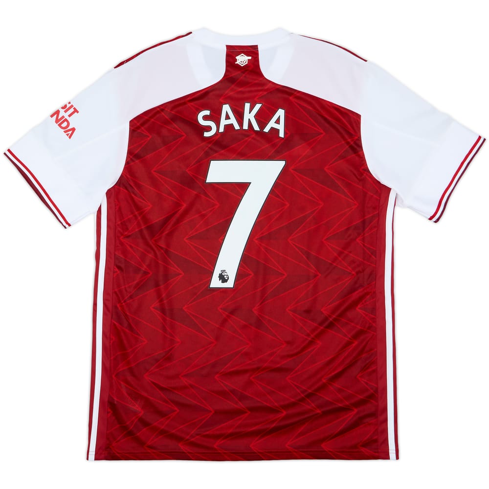 2020-21 Arsenal Home Shirt Saka #7 - 10/10 - (M)